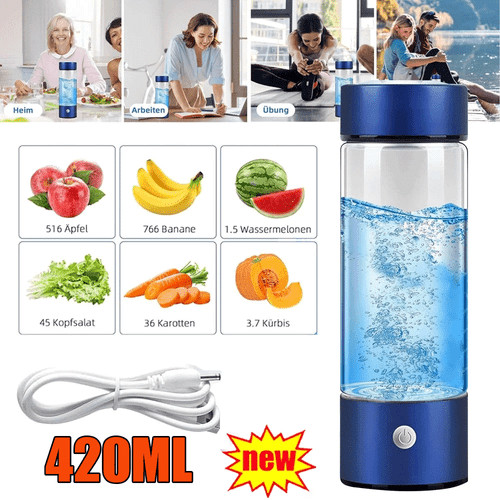 Hydrogen water bottle - water,
